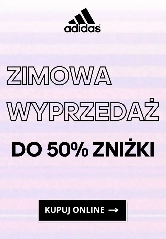 Adidas - gazetka promocyjna Do -50% zimowa wyprzedaż od czwartku 21.12 do wtorku 02.01