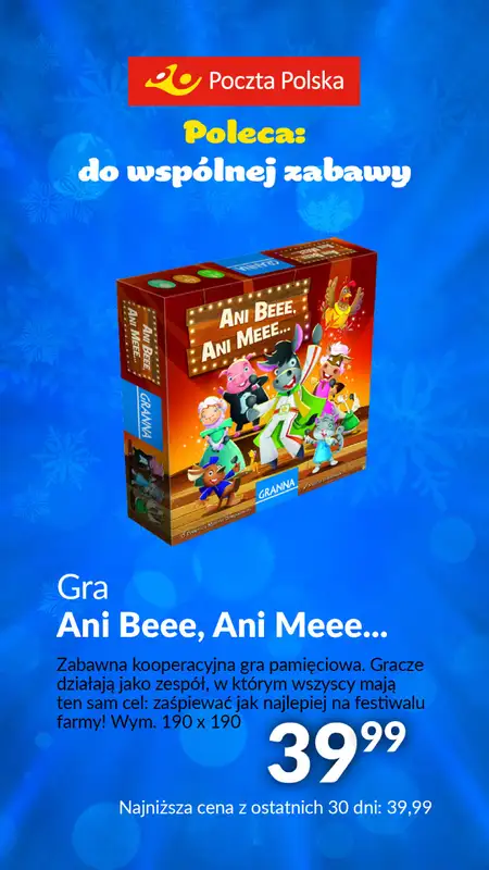 Poczta Polska - gazetka promocyjna Poczta Polska - zimowe dni i wieczory. od środy 27.12 do niedzieli 07.01 - strona 4