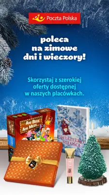 Poczta Polska - gazetka promocyjna Poczta Polska - zimowe dni i wieczory. od środy 27.12 do niedzieli 07.01 Poczta Polska - gazetka promocyjna Poczta Polska - zimowe dni i wieczory. od środy 27.12 do niedzieli 07.01