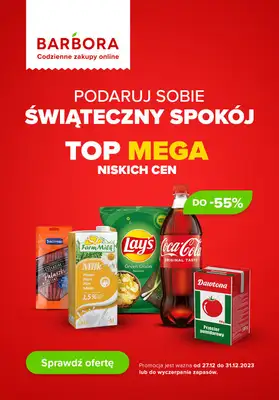Barbora - gazetka promocyjna Codzienne zakupy online od środy 27.12 do niedzieli 31.12