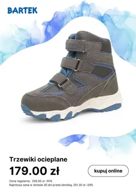 Bartek - gazetka promocyjna Ciepłe obuwie dziecięce w super cenach od poniedziałku 08.01 do poniedziałku 15.01 - strona 6 Bartek - gazetka promocyjna Ciepłe obuwie dziecięce w super cenach od poniedziałku 08.01 do poniedziałku 15.01 - strona 6