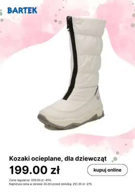 Bartek - gazetka promocyjna Ciepłe obuwie dziecięce w super cenach od poniedziałku 08.01 do poniedziałku 15.01 - strona 8 Bartek - gazetka promocyjna Ciepłe obuwie dziecięce w super cenach od poniedziałku 08.01 do poniedziałku 15.01 - strona 8