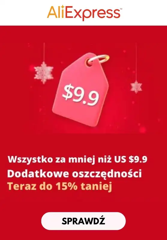 AliExpress - gazetka promocyjna Do -60% zimowa wyprzedaż - teraz do -15% taniej! od poniedziałku 08.01 do soboty 13.01 - strona 5
