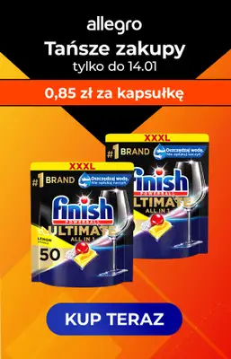 Finish - gazetka promocyjna Tańsze zakupy Finish na Allegro! Sprawdź oferty od poniedziałku 08.01 do niedzieli 14.01 - strona 4