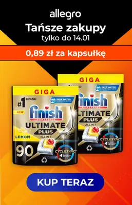 Finish - gazetka promocyjna Tańsze zakupy Finish na Allegro! Sprawdź oferty od poniedziałku 08.01 do niedzieli 14.01 - strona 6