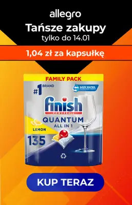 Finish - gazetka promocyjna Tańsze zakupy Finish na Allegro! Sprawdź oferty od poniedziałku 08.01 do niedzieli 14.01 - strona 3