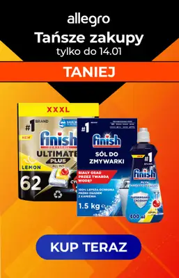 Finish - gazetka promocyjna Tańsze zakupy Finish na Allegro! Sprawdź oferty od poniedziałku 08.01 do niedzieli 14.01 - strona 5