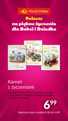 Poczta Polska - gazetka promocyjna Prezenty na dzień Babci i Dziadka od wtorku 09.01 do niedzieli 28.01 - strona 13 Poczta Polska - gazetka promocyjna Prezenty na dzień Babci i Dziadka od wtorku 09.01 do niedzieli 28.01 - strona 13
