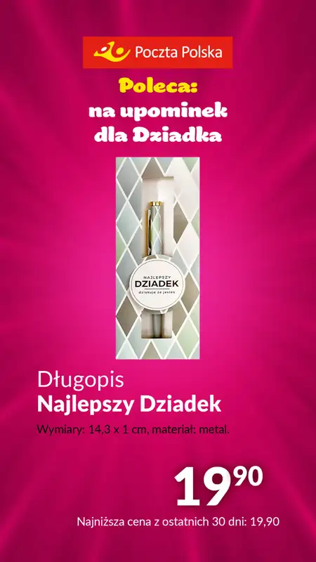 Poczta Polska - gazetka promocyjna Prezenty na dzień Babci i Dziadka od wtorku 09.01 do niedzieli 28.01 - strona 33