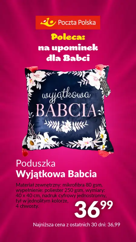 Poczta Polska - gazetka promocyjna Prezenty na dzień Babci i Dziadka od wtorku 09.01 do niedzieli 28.01 - strona 28