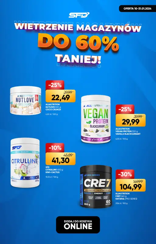 SFD - gazetka promocyjna SFD - wietrzenie magazynów od czwartku 11.01 do wtorku 16.01 - strona 4