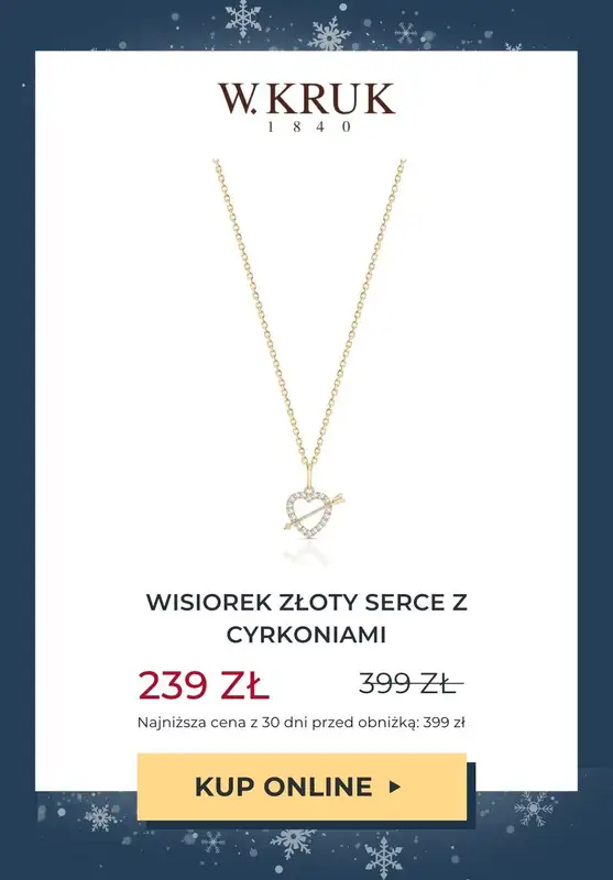 W.KRUK - gazetka promocyjna Do -50% wyprzedaż biżuterii od czwartku 11.01 do środy 17.01 - strona 4