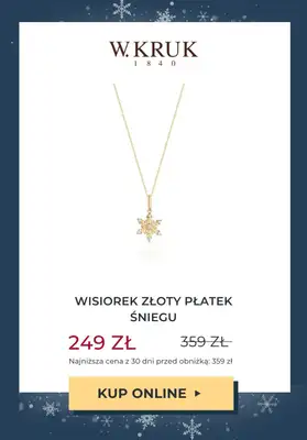 W.KRUK - gazetka promocyjna Do -50% wyprzedaż biżuterii od czwartku 11.01 do środy 17.01 - strona 9