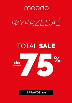 Moodo - gazetka promocyjna Do -75% Total SALE od czwartku 11.01 do wtorku 16.01