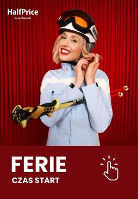 HalfPrice - gazetka promocyjna Wszystko na FERIE w super cenach od wtorku 16.01 do wtorku 23.01