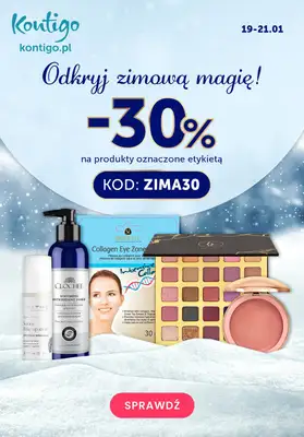 Kontigo - gazetka promocyjna Zimowa Magia promocji -40% od piątku 19.01 do niedzieli 21.01 Kontigo - gazetka promocyjna Zimowa Magia promocji -40% od piątku 19.01 do niedzieli 21.01