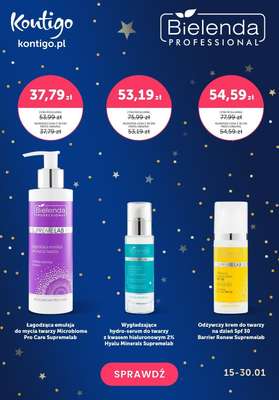 Kontigo - gazetka promocyjna Karnawałowe -40% na Bielenda Professional od soboty 20.01 do wtorku 30.01