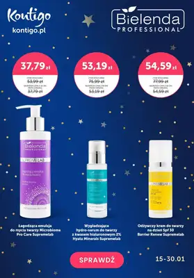 Kontigo - gazetka promocyjna Karnawałowe -40% na Bielenda Professional od soboty 20.01 do wtorku 30.01 Kontigo - gazetka promocyjna Karnawałowe -40% na Bielenda Professional od soboty 20.01 do wtorku 30.01