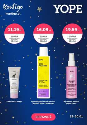 Kontigo - gazetka promocyjna Karnawałowe -40% na produkty Yope od niedzieli 21.01 do wtorku 30.01