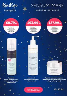 Kontigo - gazetka promocyjna Karnawałowe -40% na produkty Sensum mare od środy 24.01 do wtorku 30.01