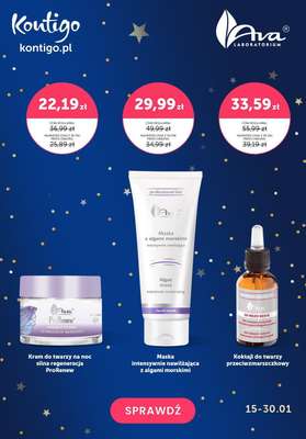 Kontigo - gazetka promocyjna Karnawałowe -40% na markę Ava Laboratorium od czwartku 25.01 do wtorku 30.01