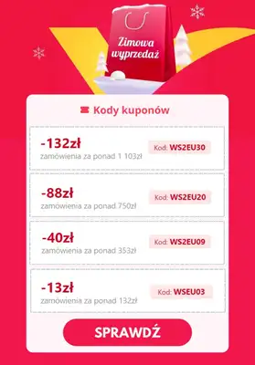 AliExpress - gazetka promocyjna Zimowa wyprzedaż - Centrum kuponów! od piątku 19.01 do piątku 26.01 - strona 2