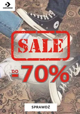 Converse - gazetka promocyjna Do -70% ostatnie dni wyprzedaży od wtorku 23.01 