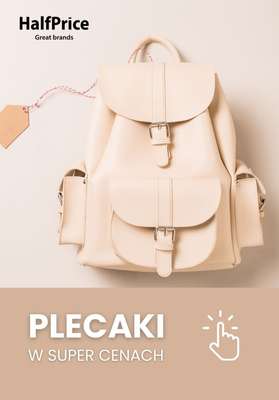 HalfPrice - gazetka promocyjna PLECAKI w super cenach! od środy 24.01 do środy 31.01