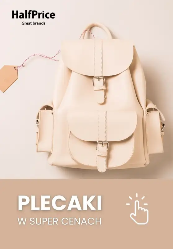 HalfPrice - gazetka promocyjna PLECAKI w super cenach! od środy 24.01 do środy 31.01