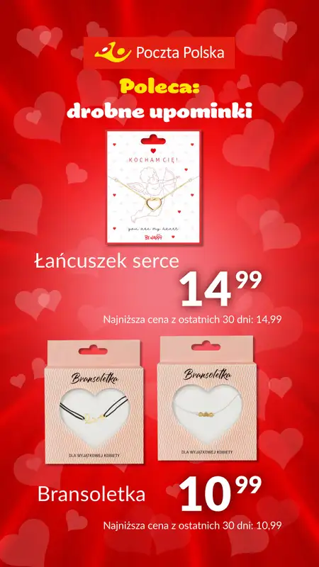 Poczta Polska - gazetka promocyjna Prezenty na Walentynki od poniedziałku 29.01 do czwartku 15.02 - strona 10