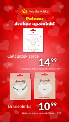 Poczta Polska - gazetka promocyjna Prezenty na Walentynki od poniedziałku 29.01 do czwartku 15.02 - strona 10 Poczta Polska - gazetka promocyjna Prezenty na Walentynki od poniedziałku 29.01 do czwartku 15.02 - strona 10