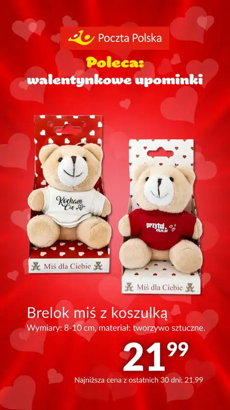 Poczta Polska - gazetka promocyjna Prezenty na Walentynki od poniedziałku 29.01 do czwartku 15.02 - strona 15