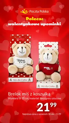 Poczta Polska - gazetka promocyjna Prezenty na Walentynki od poniedziałku 29.01 do czwartku 15.02 - strona 15 Poczta Polska - gazetka promocyjna Prezenty na Walentynki od poniedziałku 29.01 do czwartku 15.02 - strona 15