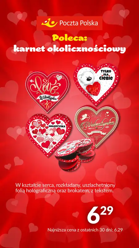 Poczta Polska - gazetka promocyjna Prezenty na Walentynki od poniedziałku 29.01 do czwartku 15.02 - strona 2