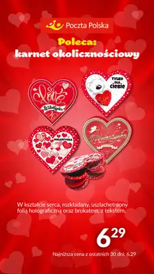 Poczta Polska - gazetka promocyjna Prezenty na Walentynki od poniedziałku 29.01 do czwartku 15.02 - strona 2 Poczta Polska - gazetka promocyjna Prezenty na Walentynki od poniedziałku 29.01 do czwartku 15.02 - strona 2