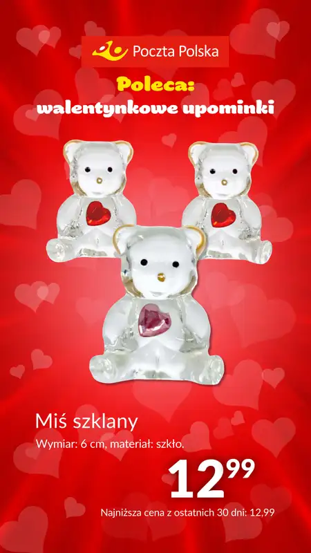 Poczta Polska - gazetka promocyjna Prezenty na Walentynki od poniedziałku 29.01 do czwartku 15.02 - strona 14