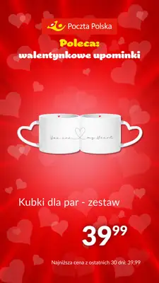 Poczta Polska - gazetka promocyjna Prezenty na Walentynki od poniedziałku 29.01 do czwartku 15.02 - strona 12 Poczta Polska - gazetka promocyjna Prezenty na Walentynki od poniedziałku 29.01 do czwartku 15.02 - strona 12