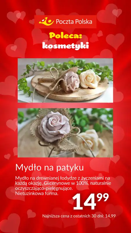 Poczta Polska - gazetka promocyjna Prezenty na Walentynki od poniedziałku 29.01 do czwartku 15.02 - strona 22