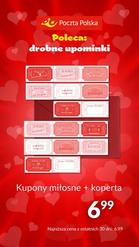 Poczta Polska - gazetka promocyjna Prezenty na Walentynki od poniedziałku 29.01 do czwartku 15.02 - strona 11