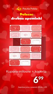 Poczta Polska - gazetka promocyjna Prezenty na Walentynki od poniedziałku 29.01 do czwartku 15.02 - strona 11 Poczta Polska - gazetka promocyjna Prezenty na Walentynki od poniedziałku 29.01 do czwartku 15.02 - strona 11