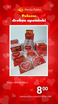 Poczta Polska - gazetka promocyjna Prezenty na Walentynki od poniedziałku 29.01 do czwartku 15.02 - strona 9 Poczta Polska - gazetka promocyjna Prezenty na Walentynki od poniedziałku 29.01 do czwartku 15.02 - strona 9