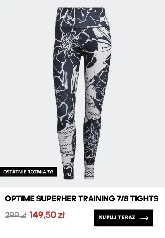 Adidas - gazetka promocyjna Do -50% legginsy damskie od poniedziałku 29.01 do wtorku 06.02 - strona 7