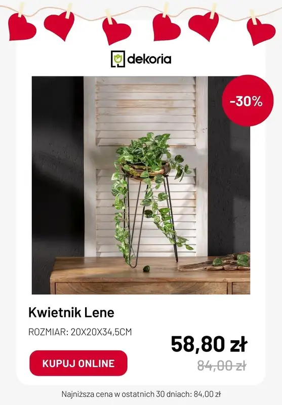 Dekoria - gazetka promocyjna Dekoracje na WALENTYNKI w super cenach od środy 07.02  - strona 3