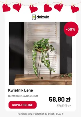 Dekoria - gazetka promocyjna Dekoracje na WALENTYNKI w super cenach od środy 07.02  - strona 3 Dekoria - gazetka promocyjna Dekoracje na WALENTYNKI w super cenach od środy 07.02  - strona 3