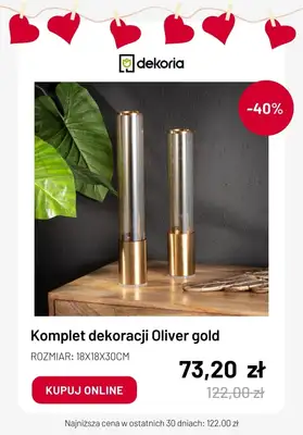 Dekoria - gazetka promocyjna Dekoracje na WALENTYNKI w super cenach od środy 07.02  - strona 4 Dekoria - gazetka promocyjna Dekoracje na WALENTYNKI w super cenach od środy 07.02  - strona 4