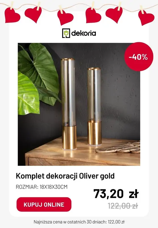 Dekoria - gazetka promocyjna Dekoracje na WALENTYNKI w super cenach od środy 07.02  - strona 4