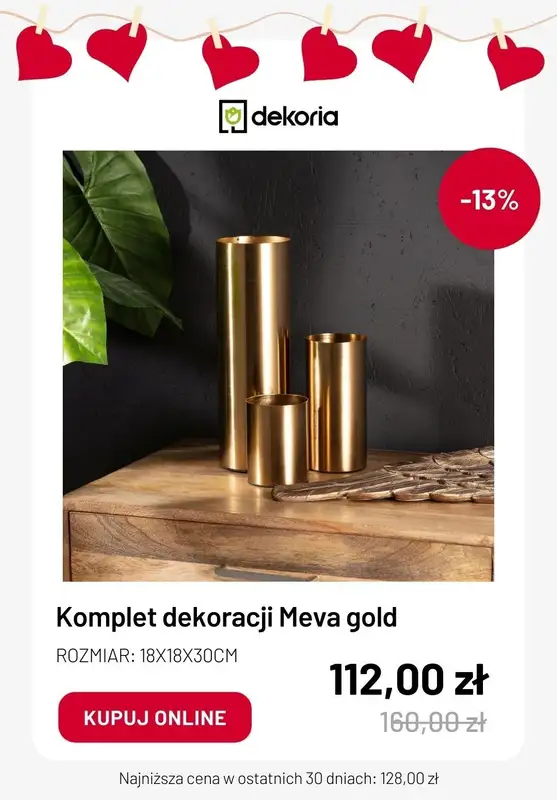 Dekoria - gazetka promocyjna Dekoracje na WALENTYNKI w super cenach od środy 07.02  - strona 8