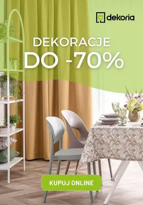 Dekoria - gazetka promocyjna Do -70% na dekoracje od wtorku 13.02 do wtorku 20.02 Dekoria - gazetka promocyjna Do -70% na dekoracje od wtorku 13.02 do wtorku 20.02