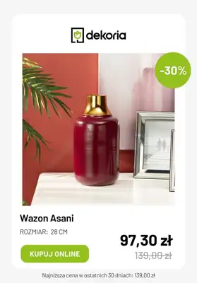 Dekoria - gazetka promocyjna Do -70% na dekoracje od wtorku 13.02 do wtorku 20.02 - strona 6 Dekoria - gazetka promocyjna Do -70% na dekoracje od wtorku 13.02 do wtorku 20.02 - strona 6