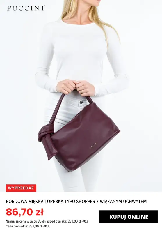 Puccini - gazetka promocyjna Do -70% TOTAL SALE: Torebki damskie od wtorku 20.02 do środy 28.02 - strona 14